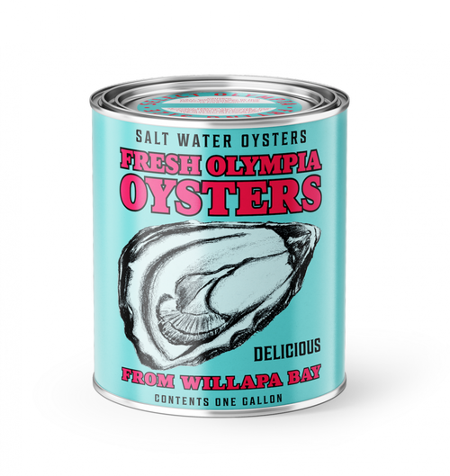 Vintage 13 oz. Willapa Bay Oysters Candle