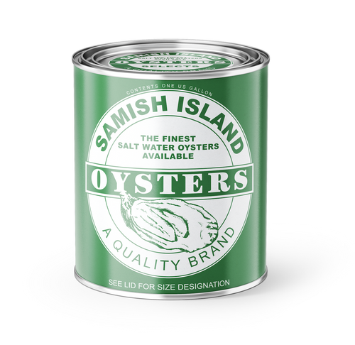 Vintage 13 oz. Samish Island Oysters Candle