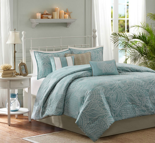 Carmel by the Sea Blue Comforter Set 