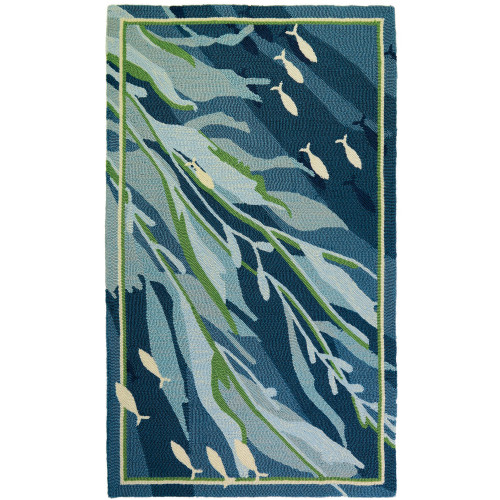 Floating Sea Grass Hooked Rug 5 x 7