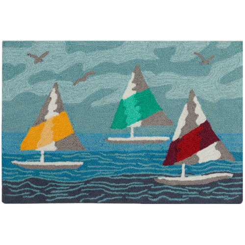 Sail Away Colorful Accent Rug