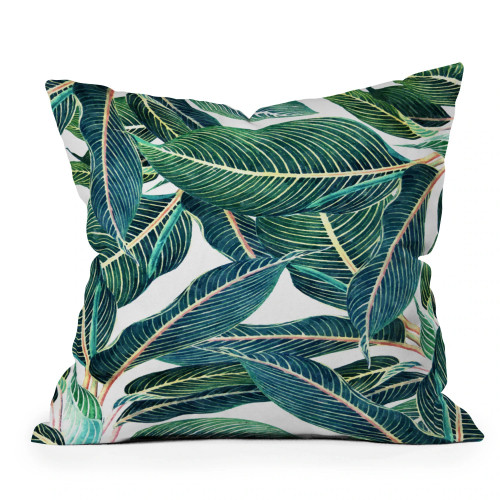 Edge and Dance Tropical Outdoor Throw Pillow