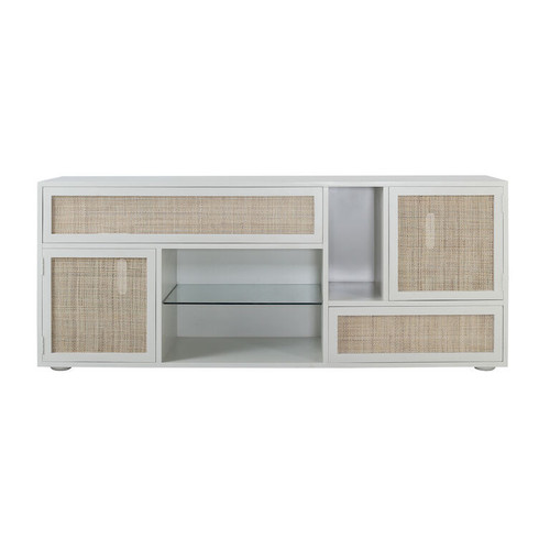 Clearwater Rattan and Glass Credenza