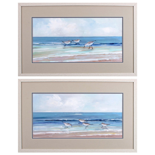 Shore Searching Framed Prints - Set of Two