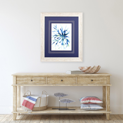 Liquid Coral Framed Art II room scene