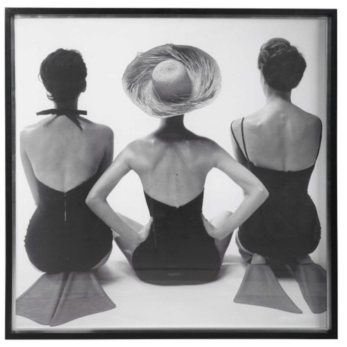 Black and White Swimwear - 1959 Fashion Print