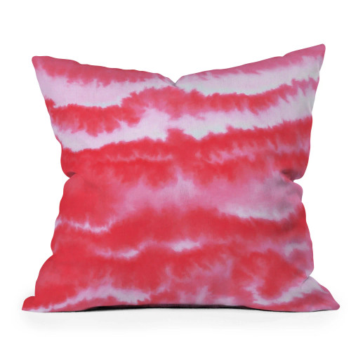 Ombre Coral Waves Pillow