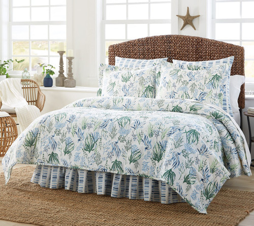 Atlantic Sea Life Queen Bedspread 