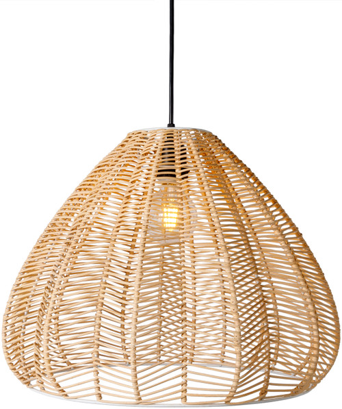 Ocean Breeze Natural Woven Rattan Pendant