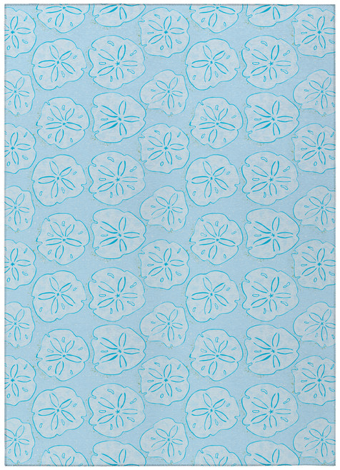 Sand Dollar Beach Blue Indoor-Outdoor Rug