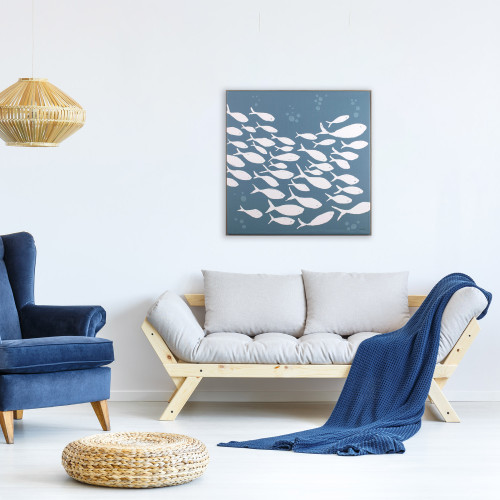 Blue Seaside Style VI Canvas room idea