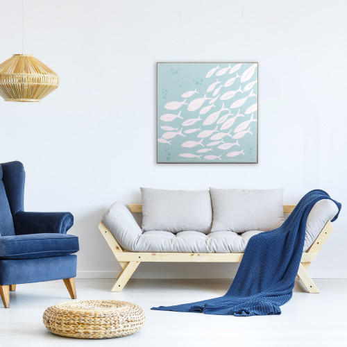 Aqua Seaside Style VII Canvas room idea