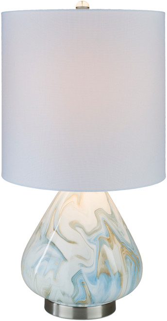 Oak Bay Ceramic Table Lamp light on
