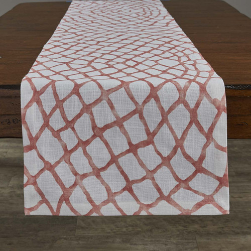 Sea View Coral 15 x 72 Table Runner