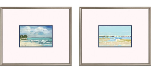 Perfect Day at the Shore - Set of Two Framed Images 
