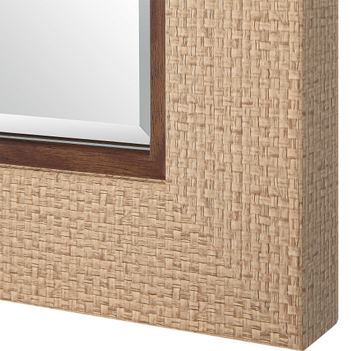 Seabrook Basket Weave Rectangle Mirror edge