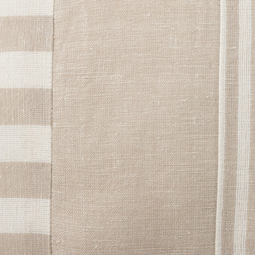 Capistrano Sand Dune Linen Striped 14 x 20 Throw Pillow close up