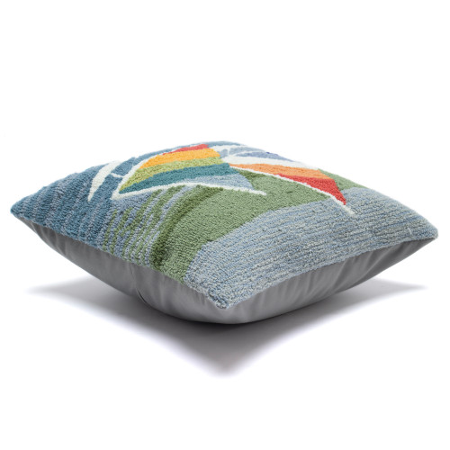 Bright Sailing 18 x 18 Indoor-Outdoor Pillow side view