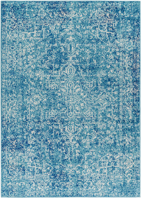 Amalfi Vintage Blue and Aqua Area Rug