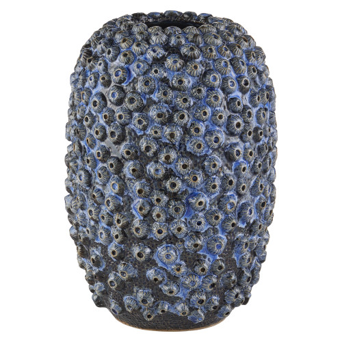 Deep Blue Sea Barnacle Adorned Medium Vase