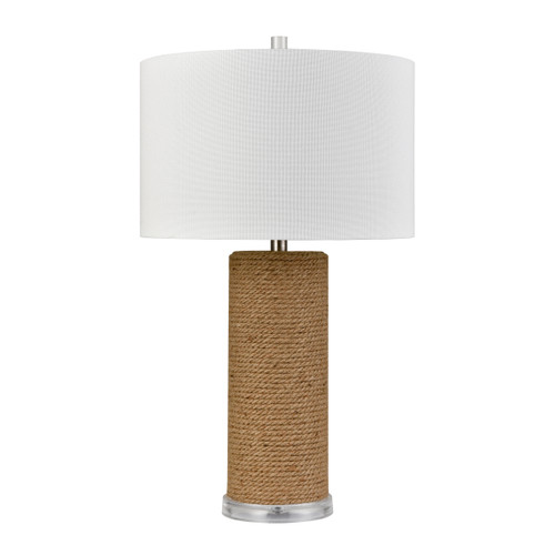 Windward Natural Rope Wrapped Table Lamp light off