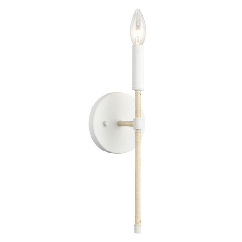 Cane Bay White 1-Light Sconce