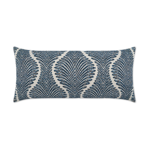 Palmyra Lux Navy Blue 12 x 24 Indoor-Outdoor Pillow