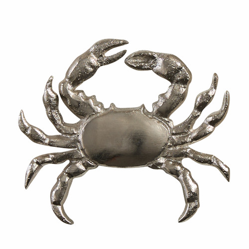 Silver Blue Crab Napkin Rings - Set of Four