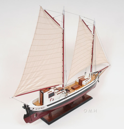La Gaspesienne Painted Large Model Sailboat view 2