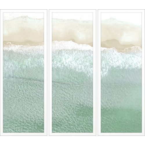  On the Shore Set of Three Beach Framed Prints