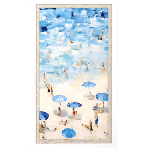 Aerial Ocean Beach View II Shadowbox Framed Art