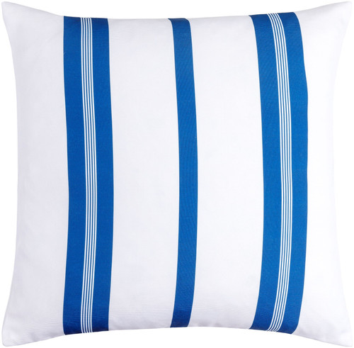 On Deck I Blue and White Stripe 20 x 20 Pillow
