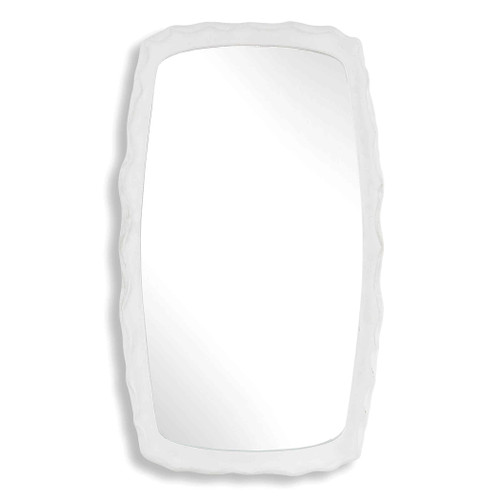 Miramar Coastal White Rectangle Mirror