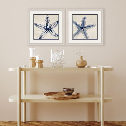  Deep Sea Shades of Starfish Framed Prints in room