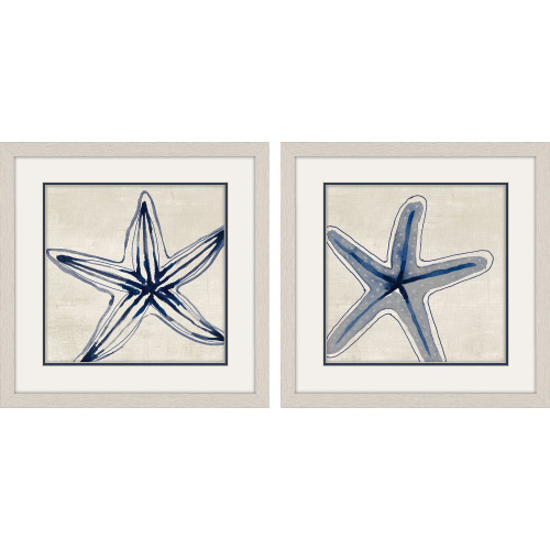 Deep Sea Shades of Starfish Framed Prints