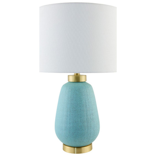 Isla Lagoon Teal Speckled Table Lamp