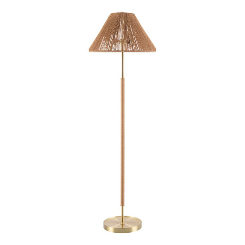 Harbormaster Rattan Rope Wrapped Floor Lamp