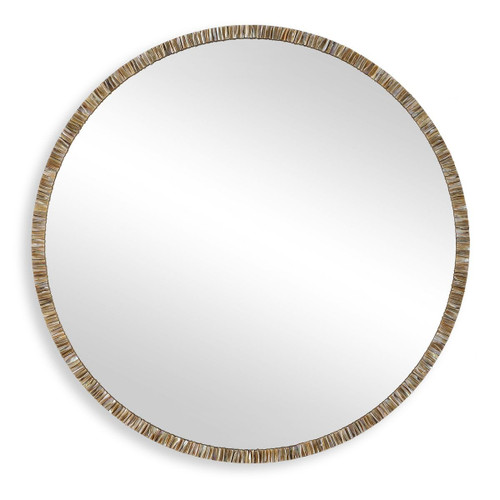 Tide Scattered Shells Round Mirror 2