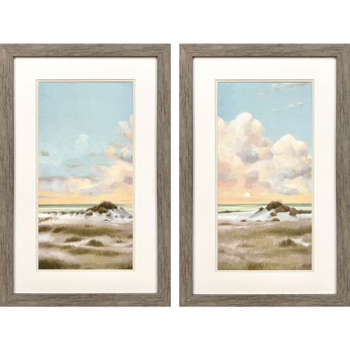 Land and Sea Framed Ocean Scenes - Set of Two