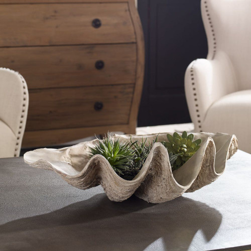Antiqued Clam Shell Display Bowl room idea