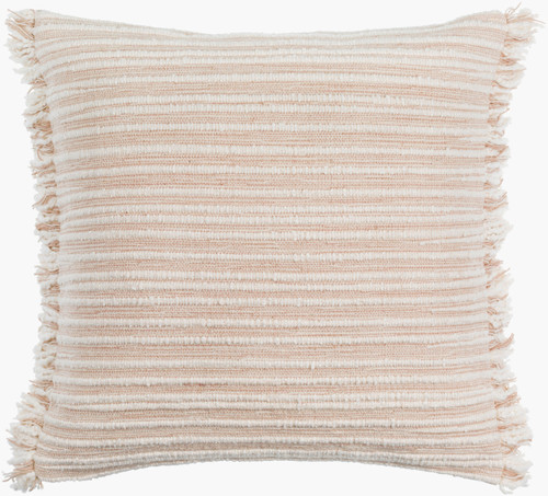 Serena Textured Stripe Fringed Pillow