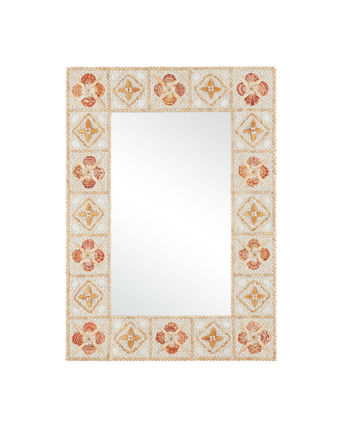 Tropical Junonia and Scallop Shell Mirror  2