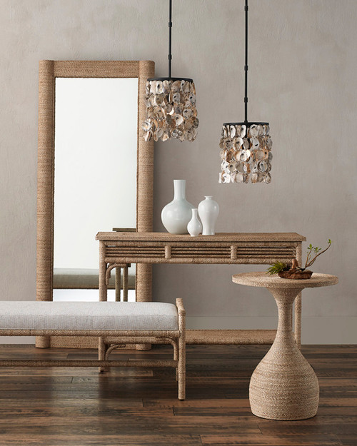St. Simons Rope Accent Table in room