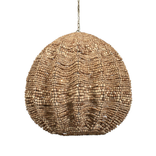 Kona 5-Light Wooden Bead Pendant