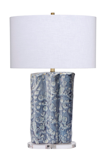 Blue Sea and Sky Clouds Large Table Lamp