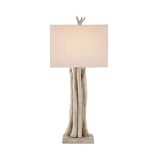Whitewash Driftwood Accent Table Lamp