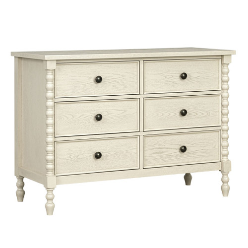 Havenport Antique Cream 6-Drawer Dresser