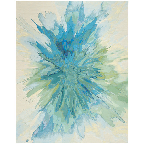  Ocean Splash Woven Indoor-Outdoor Rug