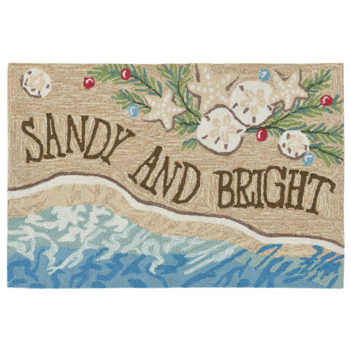 Holiday Sandy and Bright Hand Tufted Accent Rug