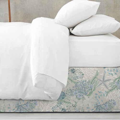 Ocean Blue Under The Sea Bedskirt